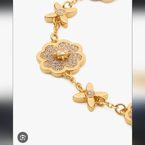 Kate Spade  Heritage Bloom Line Bracelet In Gold $168 - Picture 6 of 8
